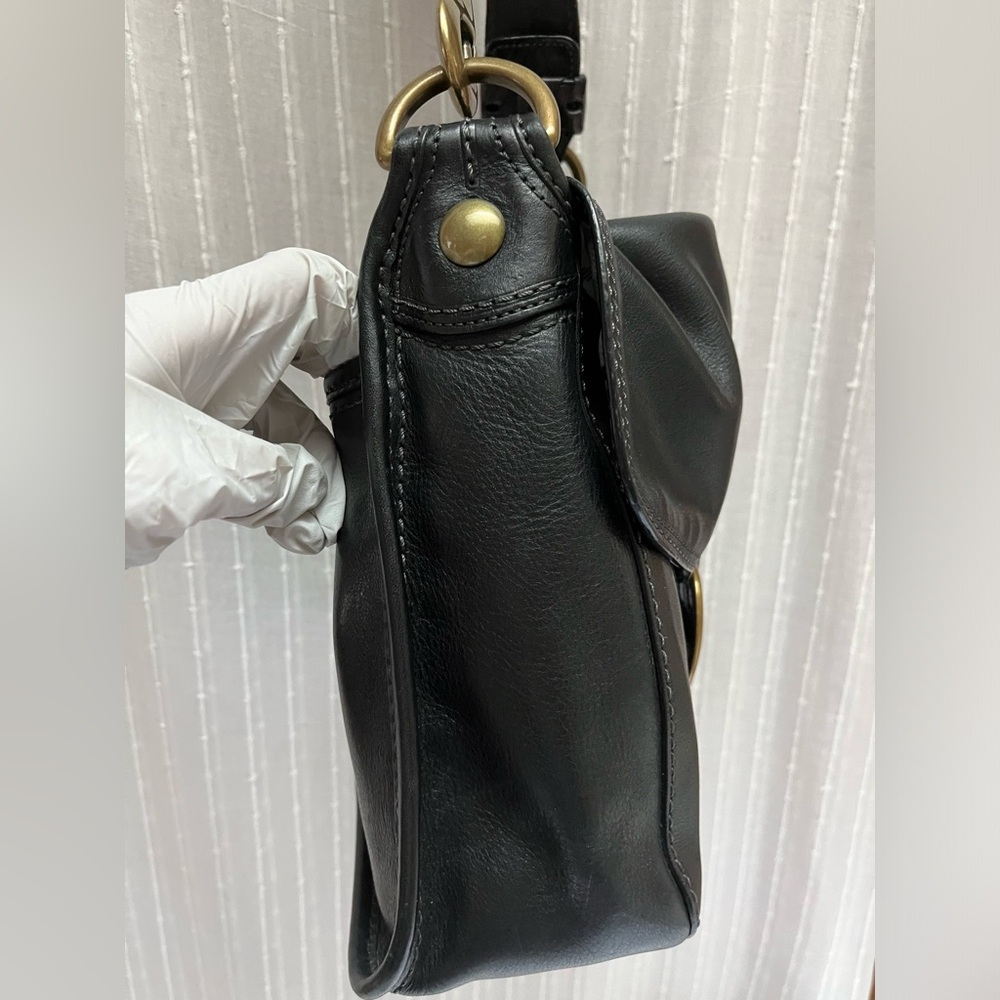 COACH 11419 BLEECKER LEGACY TATTERSALL FLAP BUCKLE BAG - Picture 2 of 16